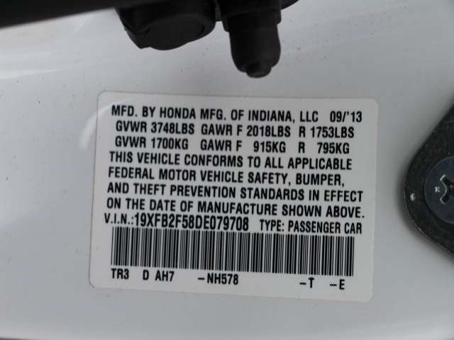 2013 Honda Civic 4D Sedan - 079708 - Image #9